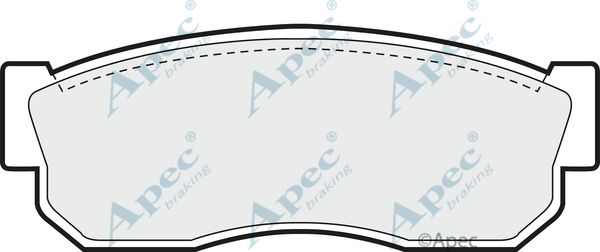 APEC BRAKING Комплект тормозных колодок, дисковый тормоз PAD379
